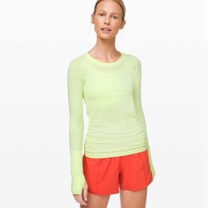 Lululemon Swiftly Tech Long Sleeve Crew Florid Flash Sz8
